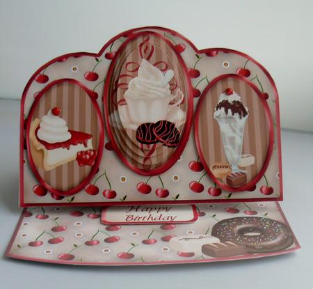 Coffee Time Triple Oval Easel Card Mini Kit by Audrey Wilson