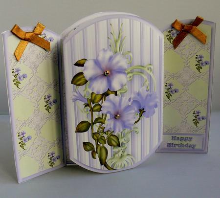 Mauve Petunias Pop-out Mini Kit by Audrey Wilson
