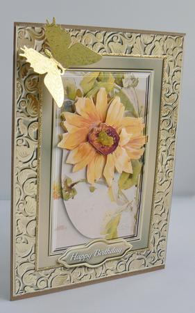Sunflower Fancy Quick Card by Audrey Wilson