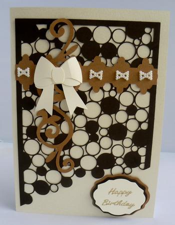 Bubbles Background Fancy Topper  by Audrey Wilson