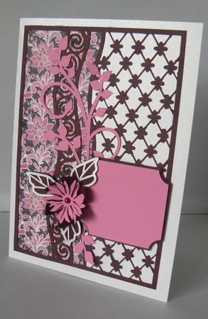 Lacy Mat With Flower And Flourish Topper 1 by Audrey Wilson