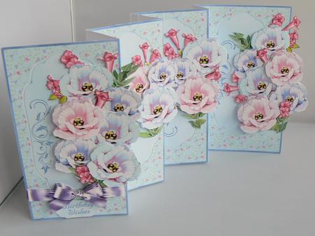 4-fold Card Kit - Flowers from the Heart by Audrey Wilson