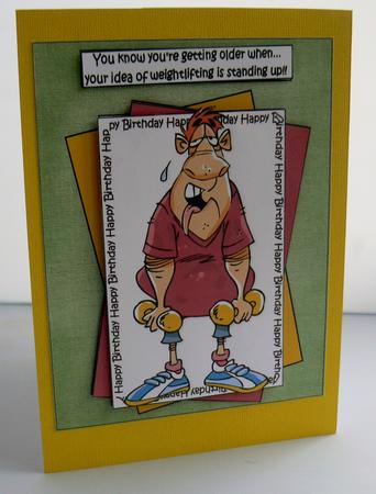 Getting Older and Weightlifting Quick Card by Audrey Wilson