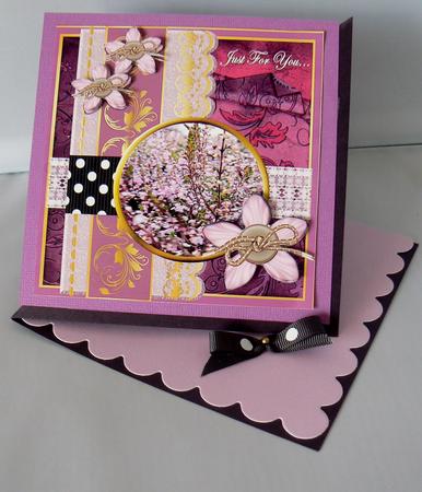Scrap Card Lavender by Audrey Wilson