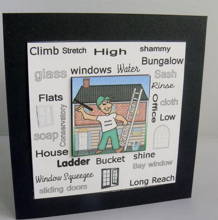 Window Cleaner Urban Art by Audrey Wilson