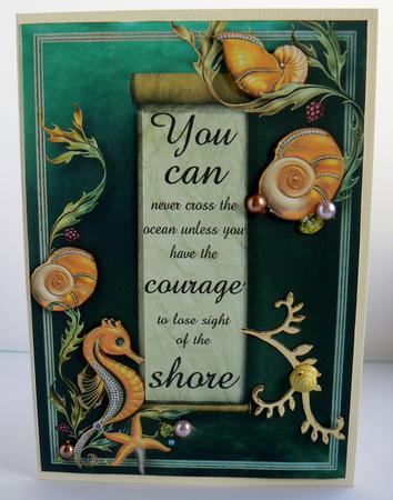 Underwater Inspiration - You Can Never Cross the Ocean -  by Audrey Wilson