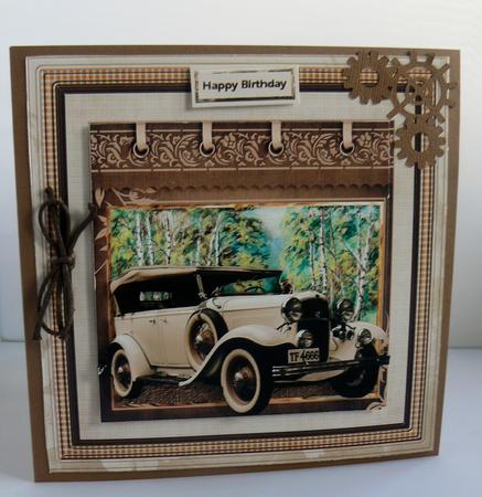 Drive Out to the Countryside 8x8 Card by Audrey Wilson
