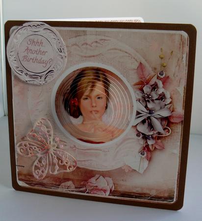 Shhh Another Birthday? Circle Pyramid Pop Through Mini Kit by Audrey Wilson