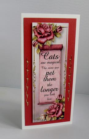 2 Large Dl Inspiration Toppers - Cats Are Magical -  by Audrey Wilson