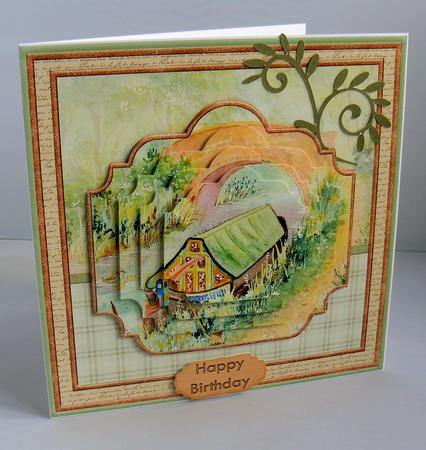 Canal Barge 8x8 Mini Kit with Pyramage by Audrey Wilson