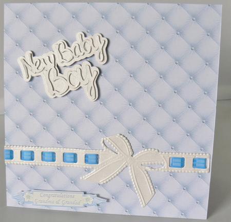 Quilted Backing in Pale Blue by Audrey Wilson