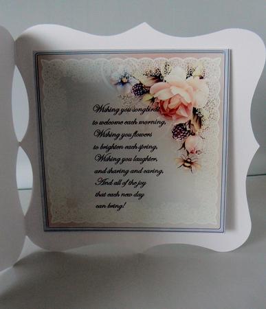 Vintage Insert with Verse by Audrey Wilson