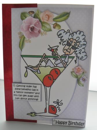 Stella Likes Her Senior Moments Quick Card by Audrey Wilson