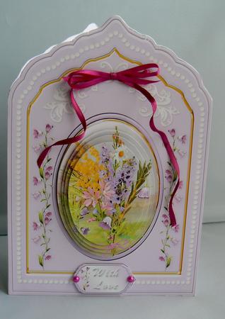 Wildflowers in Lilac Porcelain Plaque Card Mini Kit by Audrey Wilson