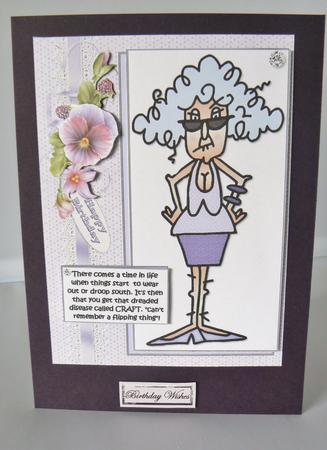 Stella Has Craft Disease Quick Card by Audrey Wilson
