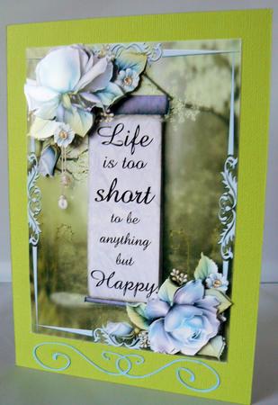 Porcelain Roses - Life is Too Short to Be -  by Audrey Wilson
