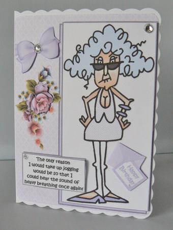 Stella and Jogging Quick Card by Audrey Wilson