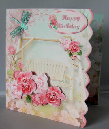 Garden Seat Side Scallop Card Mini Kit by Audrey Wilson