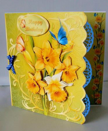 Daffodil Dance Side Scallop Mini Kit by Audrey Wilson