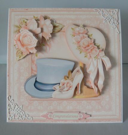 Wedding Hats & Shoe 8x8 Mini Kit & Decoupage by Audrey Wilson