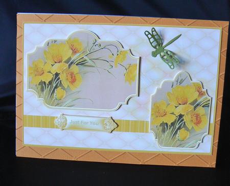 Buttercups Wild Flowers Card with Toppers by Audrey Wilson