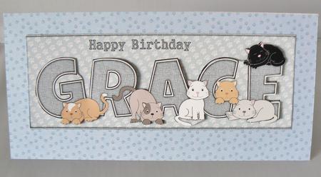 Cats Grace Large Dl by Audrey Wilson