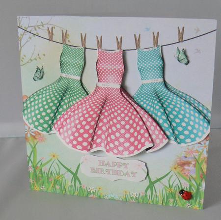1950's Polka Dot Dresses Washing Day Mini Kit by Audrey Wilson