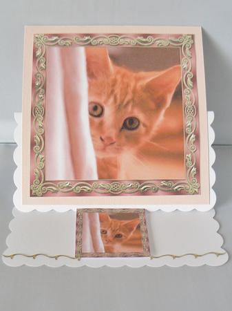 Curious Kitten Painting Topper by Audrey Wilson