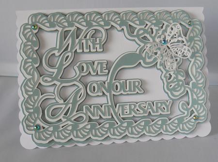 With Love On Our Anniversary Card by Audrey Wilson