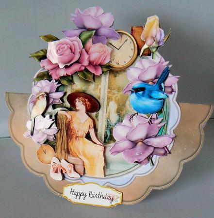 Vintage Lady Rocker Card Mini Kit by Audrey Wilson