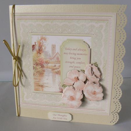 Sympathy Sepia Poppies Card Topper & Decoupage by Audrey Wilson