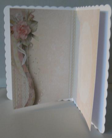 Shabby Chic Floral Twisted Edge Insert - Cream by Audrey Wilson