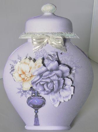Porcelain Pots Card Mini Kit - Christmas in Lavender by Audrey Wilson