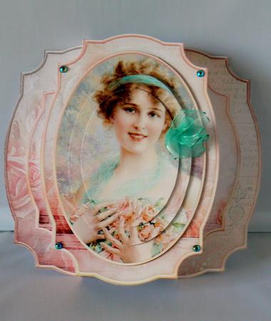 Double Pop Out Card Vintage by Audrey Wilson