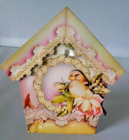 Beautiful Vintage Bird House by Audrey Wilson