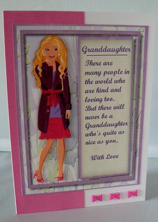 Beautiful Granddaughter with Verses  by Audrey Wilson