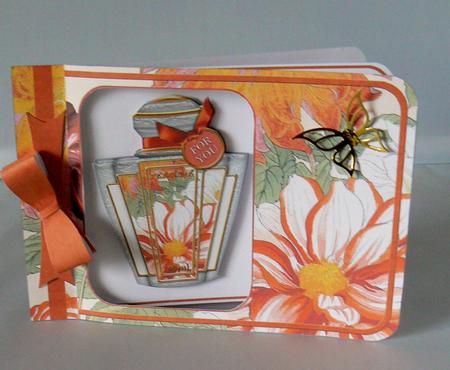 Dahlia1 Perfume 7x5inch Aperture Card Mini Kit by Audrey Wilson