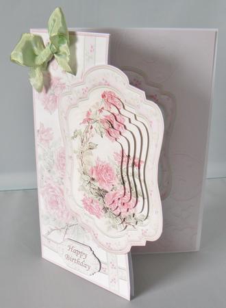Pink Roses Curved Over Side Mini Kit & Pyramage by Audrey Wilson