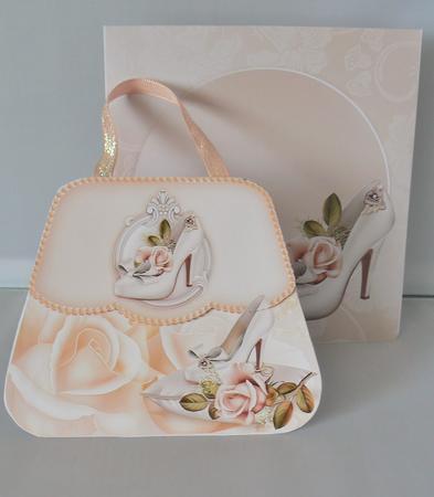Bridal Delight Handbag Shaped Wedding Card with Box by Audrey Wilson