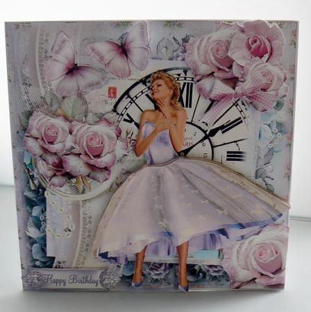 Vintage Parisian Times Card Front Kit by Audrey Wilson