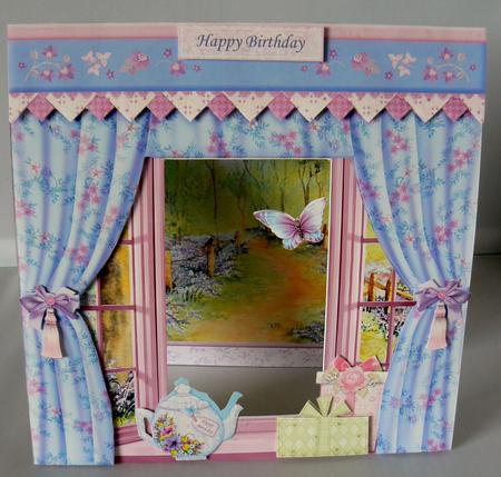 Bluebell Woods View Window Aperture 8x8 Mini Kit by Audrey Wilson