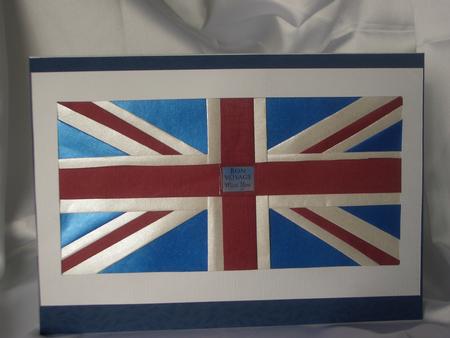 British Flag Iris Folding Pattern by Audrey Wilson