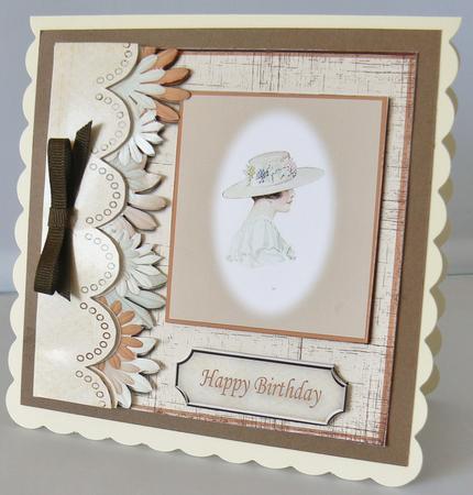Tan Vintage Lady Topper Featured Gallery Photo