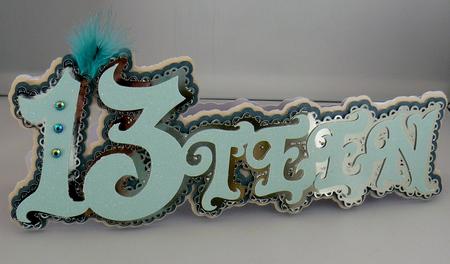 13teen Birthday Card by Audrey Wilson
