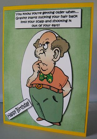 Joe Knows He's Getting Older Quick Card by Audrey Wilson