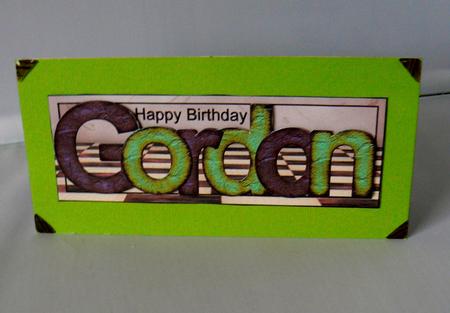 Large Dl Card Gordon by Audrey Wilson