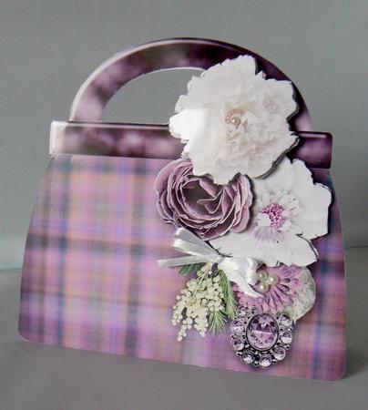 Heather Tweed Handbag Card Mini Kit by Audrey Wilson