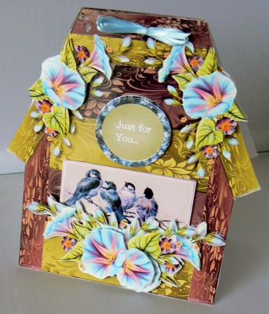 Birdhouse Morning Glory by Audrey Wilson