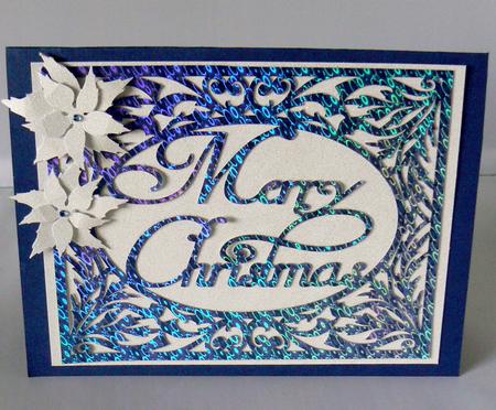 Christmas Card Template Merry Christmas 2 Layered by Audrey Wilson