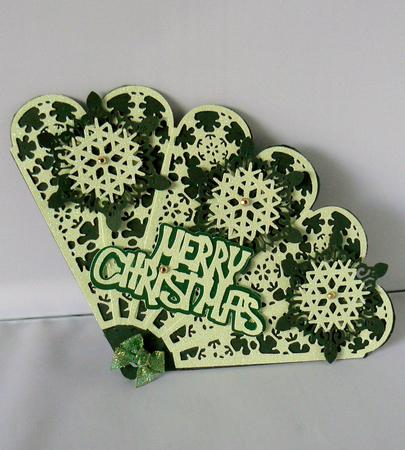 Snowflake Fan Card by Audrey Wilson